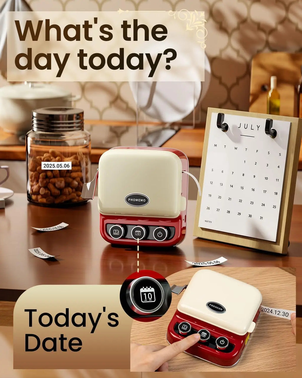 Phomemo P15 - Impresora de Etiquetas Bluetooth Portátil con Cinta Personalizada