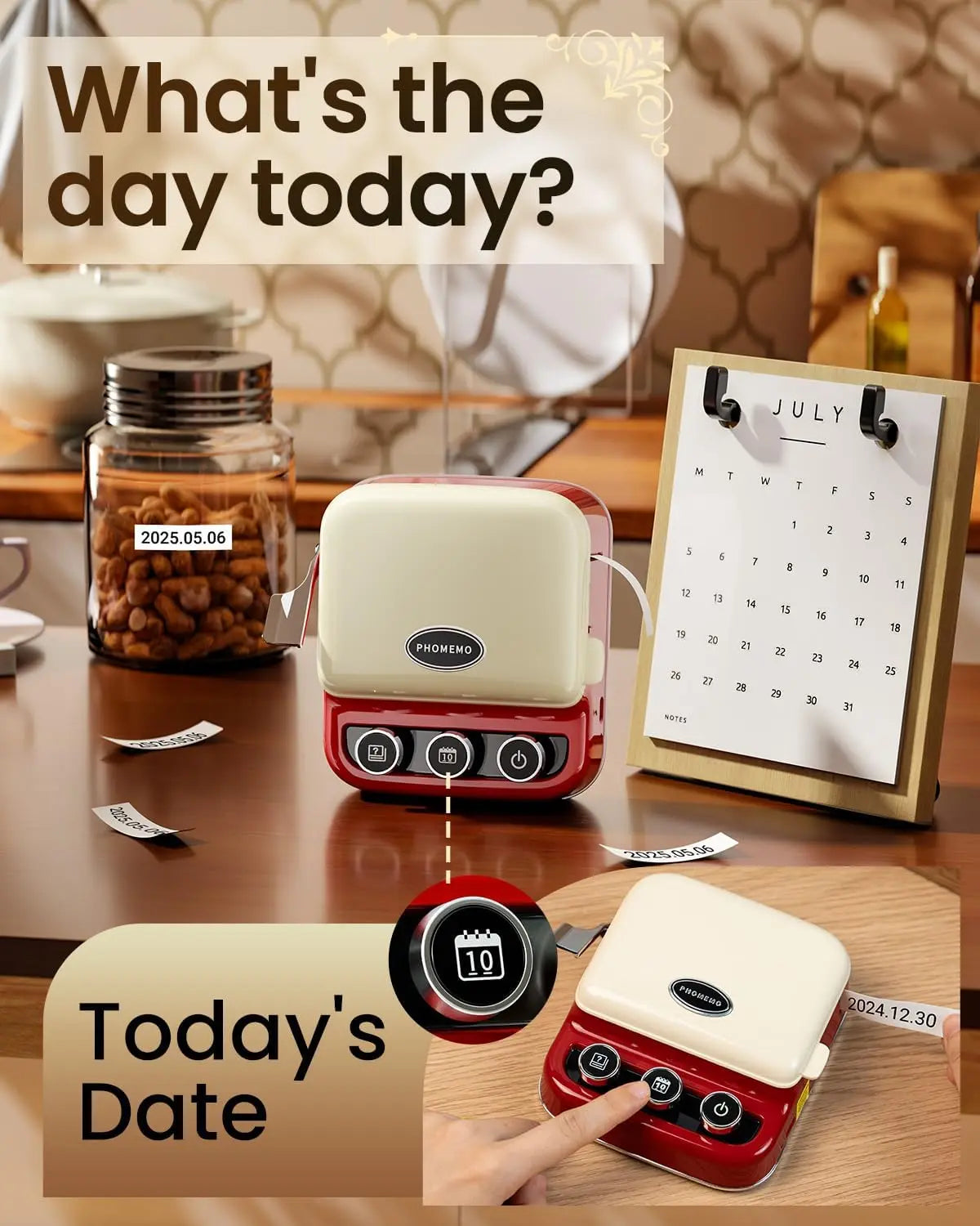 Phomemo P15 - Impresora de Etiquetas Bluetooth Portátil con Cinta Personalizada