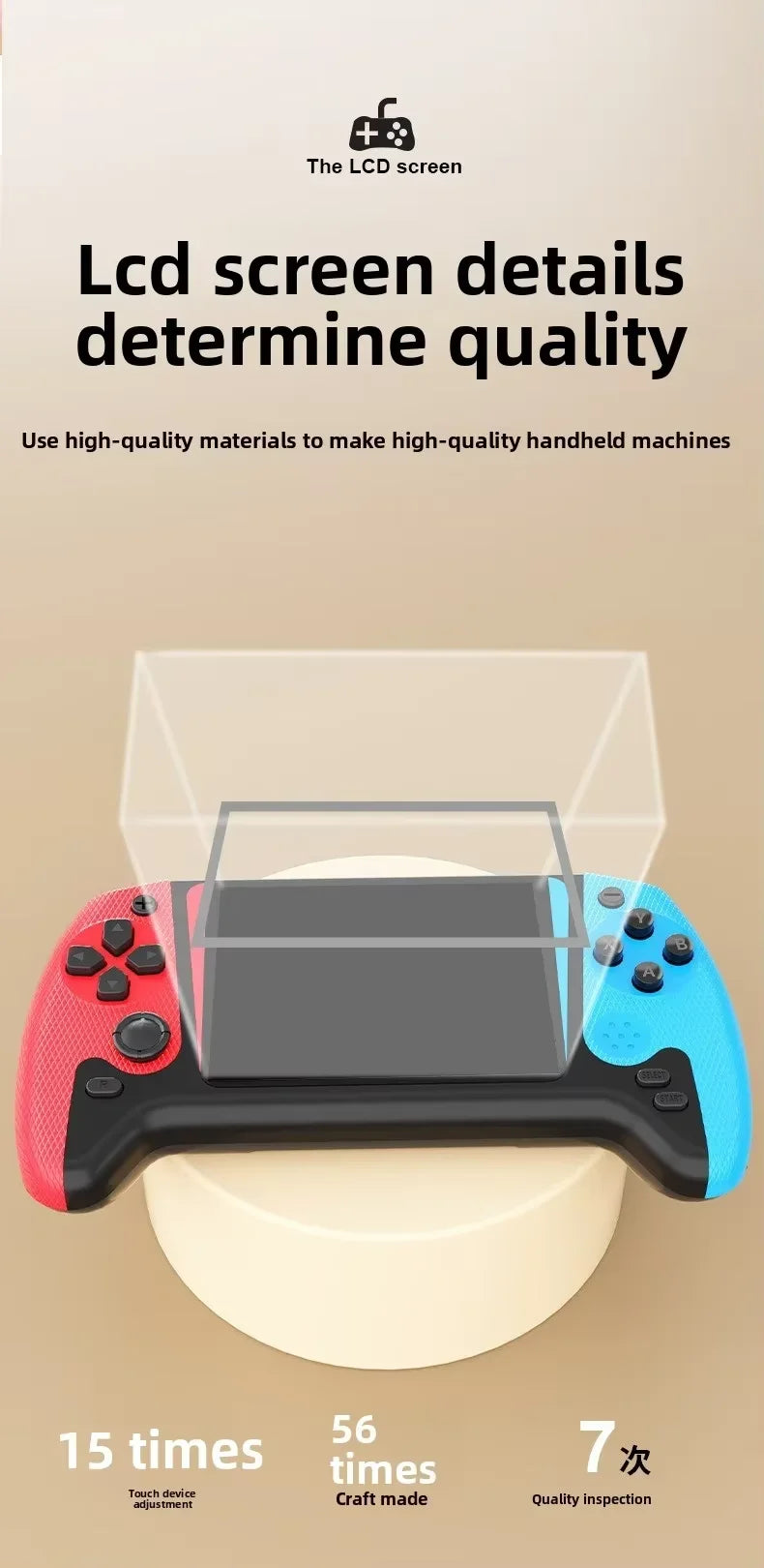 SF3000 Retro Handheld Game Console 4.3' Screen 64GB 2000+ Games 11 Emulators Portable Video Game Player Q21 500+ Games 3.5-inch