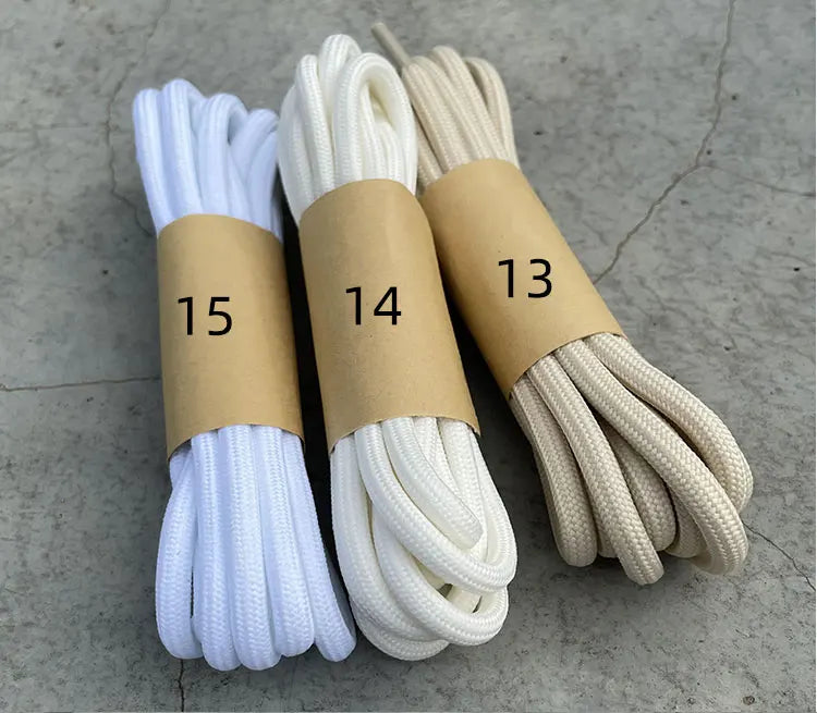 Traditional Shoelaces for Yee 350/700/Slides Sneakers, Round Laces Women Men 18 Color Options (Red/Off-White)