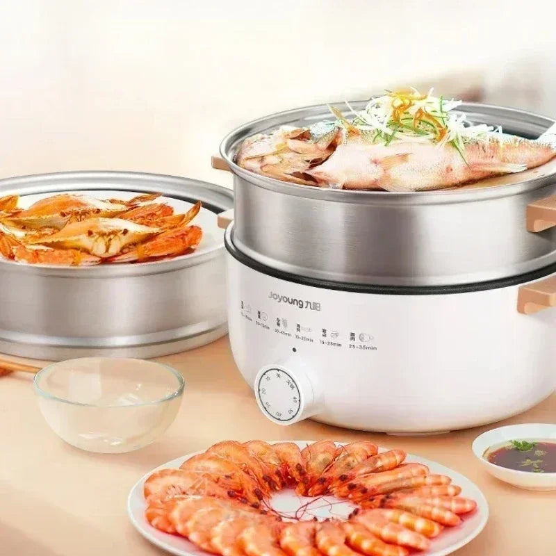 New household multi-functional three-layer stainless steel large-capacity vegetable boiler electric steam engine