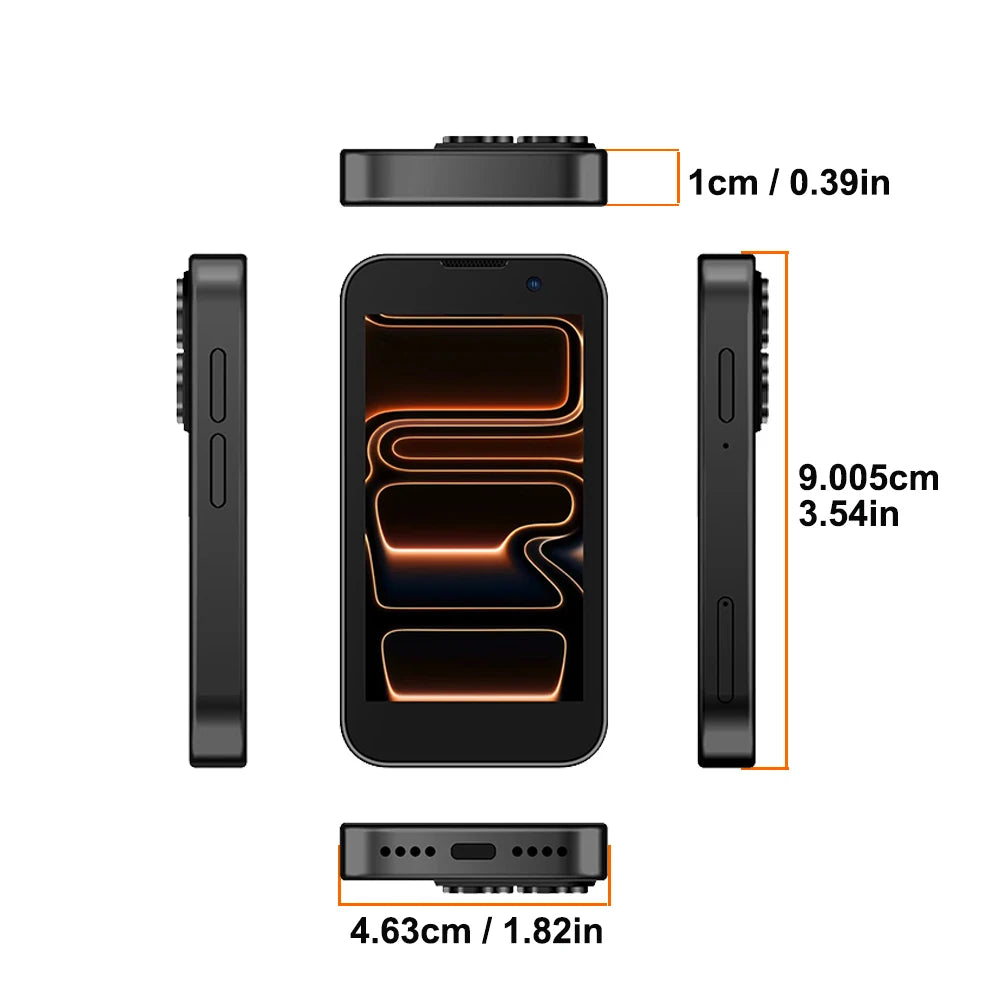 SOYES XS18Pro Mini Smartphone 3.0" Display 2GB RAM 16GB ROM Dual SIM Standby Dual Camera Android 9.0 Apps WiFi i17 Mini Phone