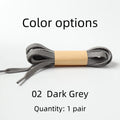 HIBERNI Replacement Shoelaces for Adidas/Nike Sneakers 100-160cm Black/Gray | Durable Flat Laces for Men Women 1pair