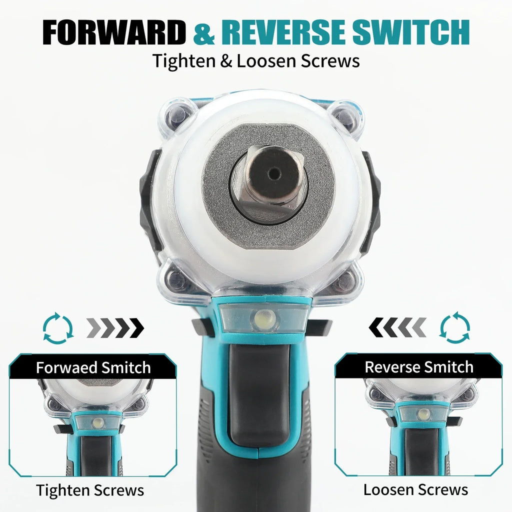 Makita DTW300 Or DGA404 Combo: 18V, 580Nm Impact Wrench (3800RPM), 680W Angle Grinder (125mm Wheel) - Multi-Tool Kit for Repairs