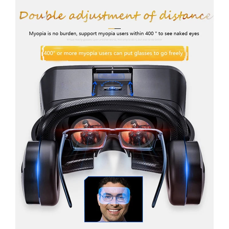 Virtual Reality 3D VR Glasses Smartphone Headset Goggles Helmet Viar Smart Phone Controller Cell Mobile Lenses Device Video Game
