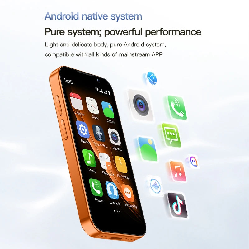 SOYES XS18Pro Mini Smartphone 3.0" Display 2GB RAM 16GB ROM Dual SIM Standby Dual Camera Android 9.0 Apps WiFi i17 Mini Phone