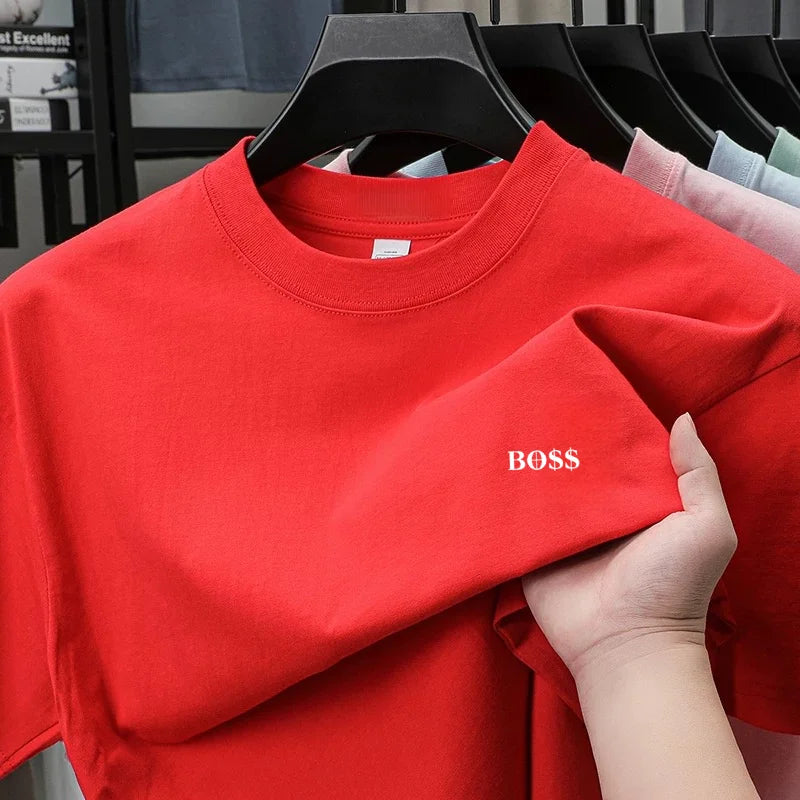 High end brand round neck short sleeved T-shirt print letters men's 2026 summer new  casual breathable T-shirt