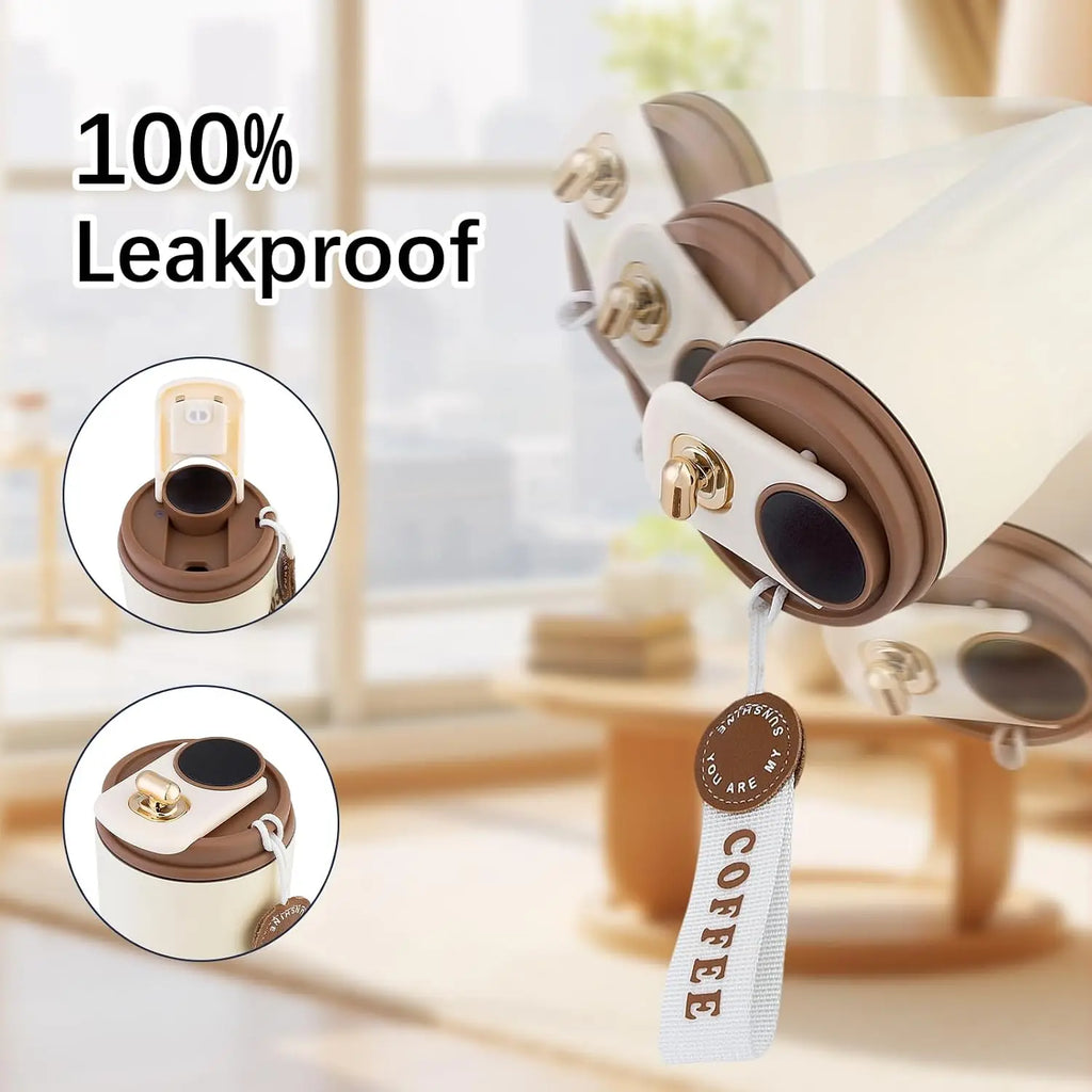 450ml Thermos Bottle Smart Display Temperature 316 Stainless Steel Vacuum Cup Office Coffee Cup Business Portable Thermal Mug