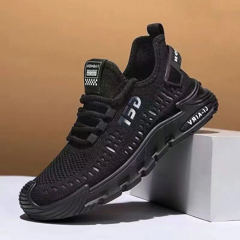 New Men's Sneakers Thick Sole Comfortable Casual Shoes Lightweight Breathable Fashion Running Shoes Luxury Male Tenis Masculino