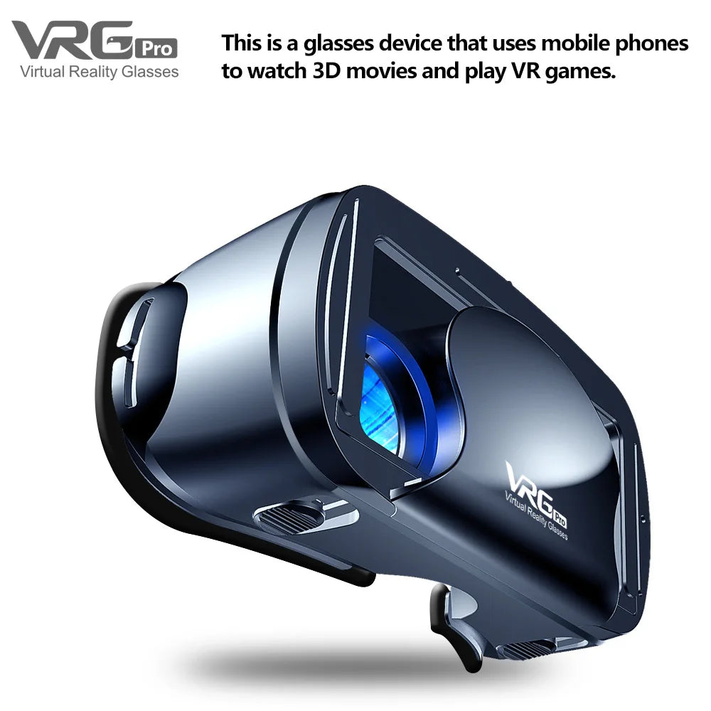 Virtual Reality 3D VR Glasses Headset Smart Helmet Smartphones Mobile Phone Lenses with Headphone Viar Binoculars Goggles Device