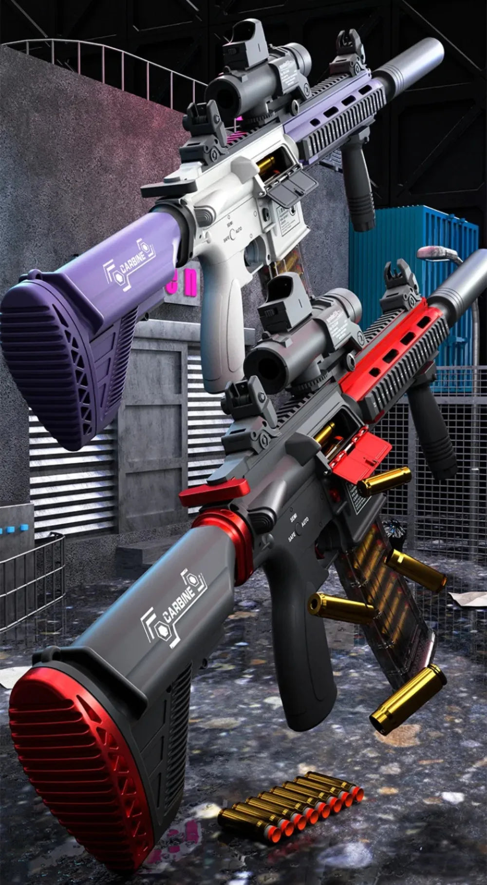 Full Automatic Continuous Firing M416 Soft Bullet Gun Shell Eject Assault Rifle Model Ideal Gift for Boys Outdoor Shooting Fun