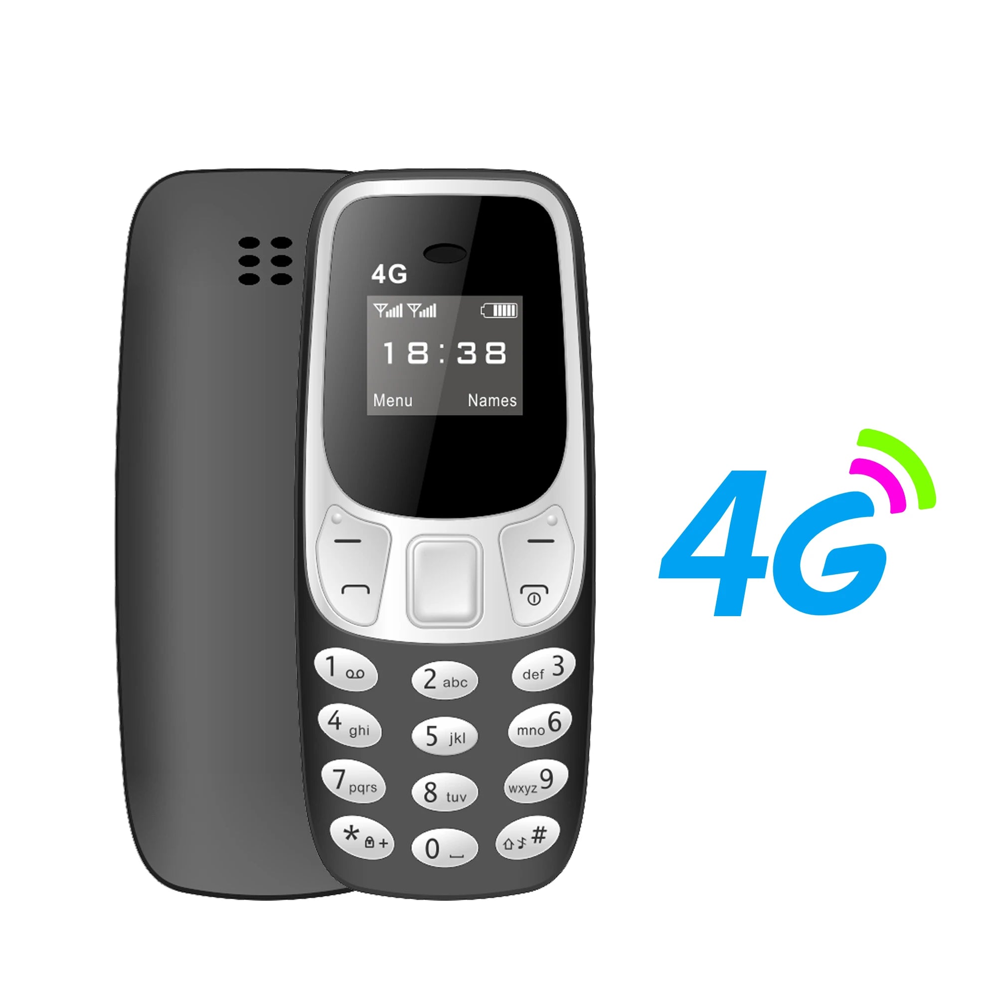 SERVO BM10 LTE 4G Mini Mobile Phone Dual SIM Standby Call Recording Speed Dial Blacklist Alarm Clock Small Feature Backup Phones
