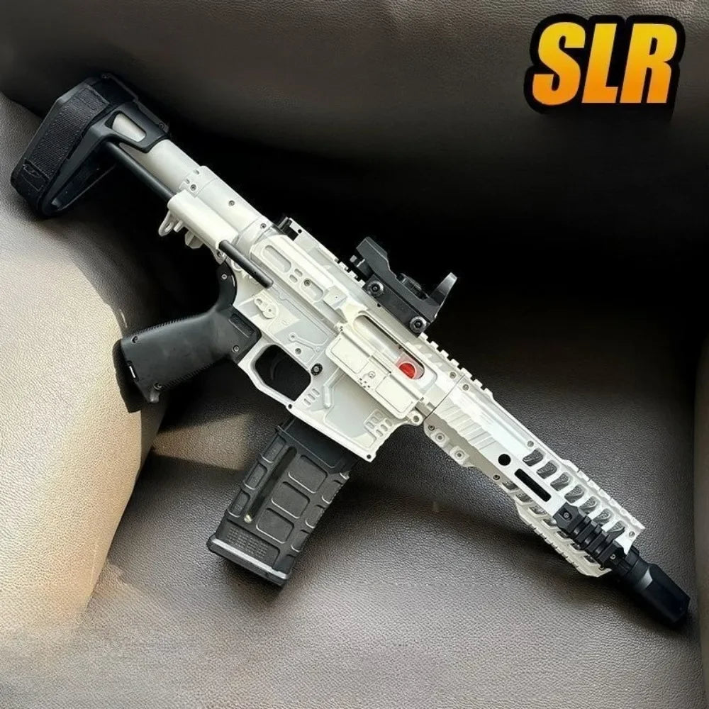 Nylon SLR Electric Gel Ball Blasting Toy Gun Full Automatic Shoot Water Ball Launcher for Outdoor Team Interaction