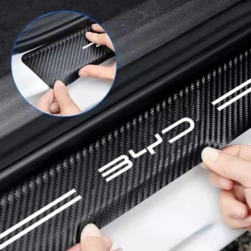 For BYD Series Car Door Sill Stickers Atto 3 Yuan Plus Atto 2 Shark Dolphin Surf Dolphin Seal Song Plus Sealion Tang Han
