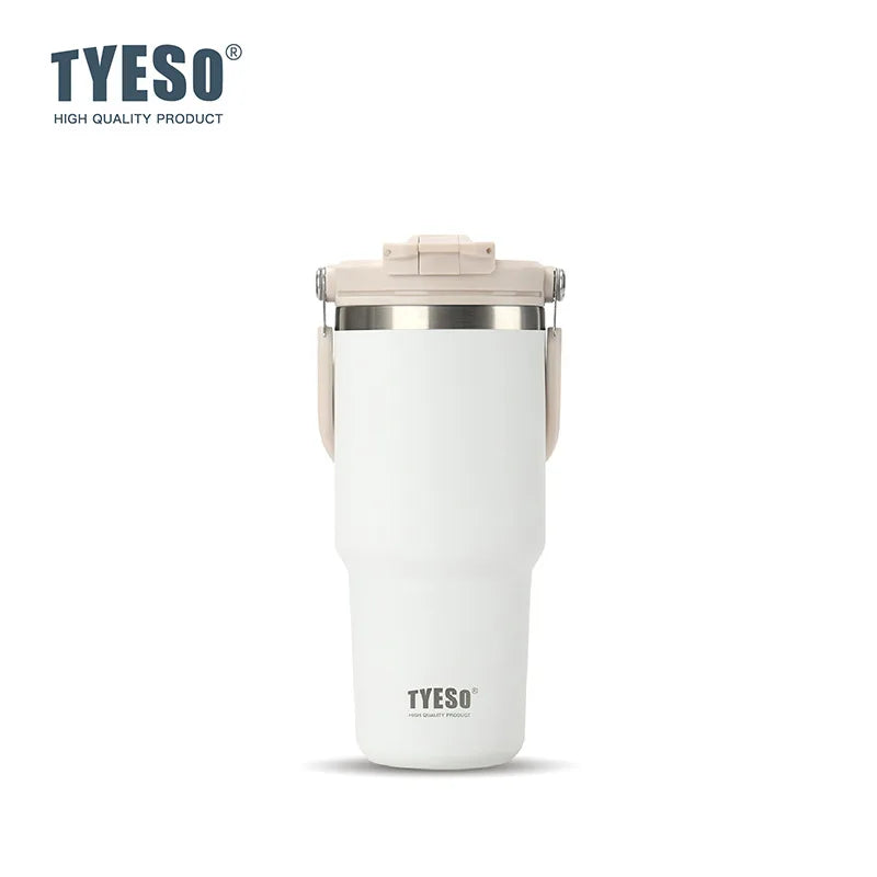 TYESO Large Capacity Stainless Steel Thermo Bottle Car Coffee Cup Keep Cold and Heat Thermal Mug Sport Water Bottle Vacuum Flask