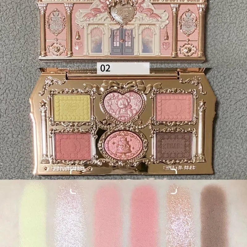Flower Know Sweetie Bear Makeup Set Shimmer Matte Blush Lipstick Kit