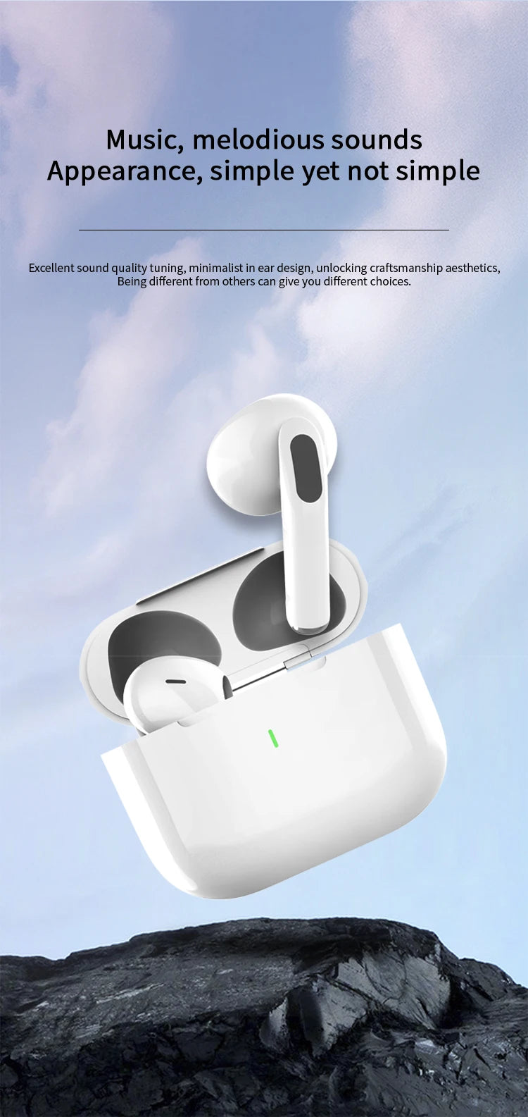 UEESFIT A6 TWS Bluetooth Earphone ENC Mini Wireless Earbuds Noise Cancelling Sport Headsets Gaming Headphone For Smartphone