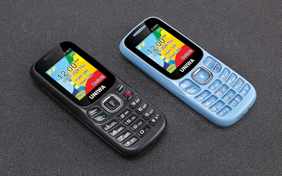 Low Price UNIWA E1803 2G GSM Feature Phone 1.77" Dual SIM Senior Elder Cellphone Push-button Wireless Radio Flashlight Telephone