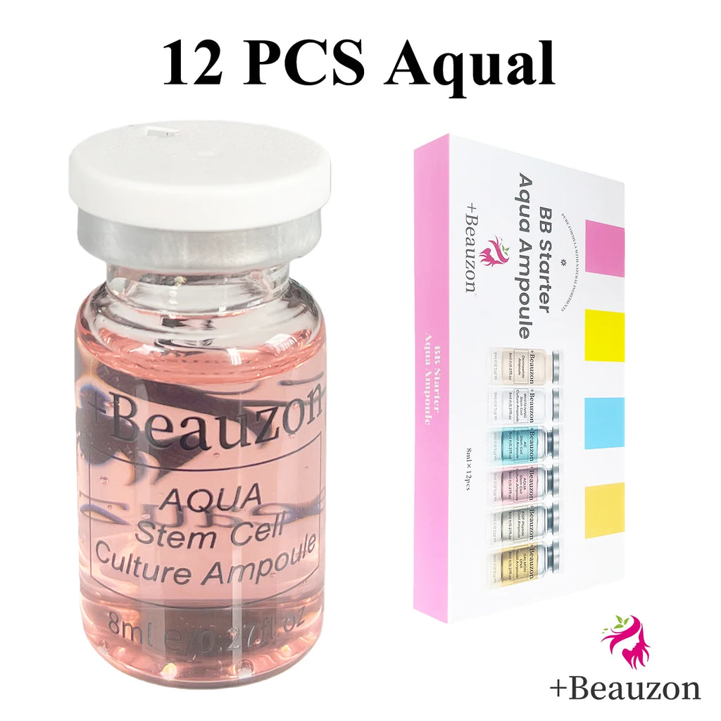 8ml BB Cream Hyaluronic Acid Facial Glow Serum Ampoule Essence Peptide Moisturizing Foundation Skin Rejuvenation Care Beauzon