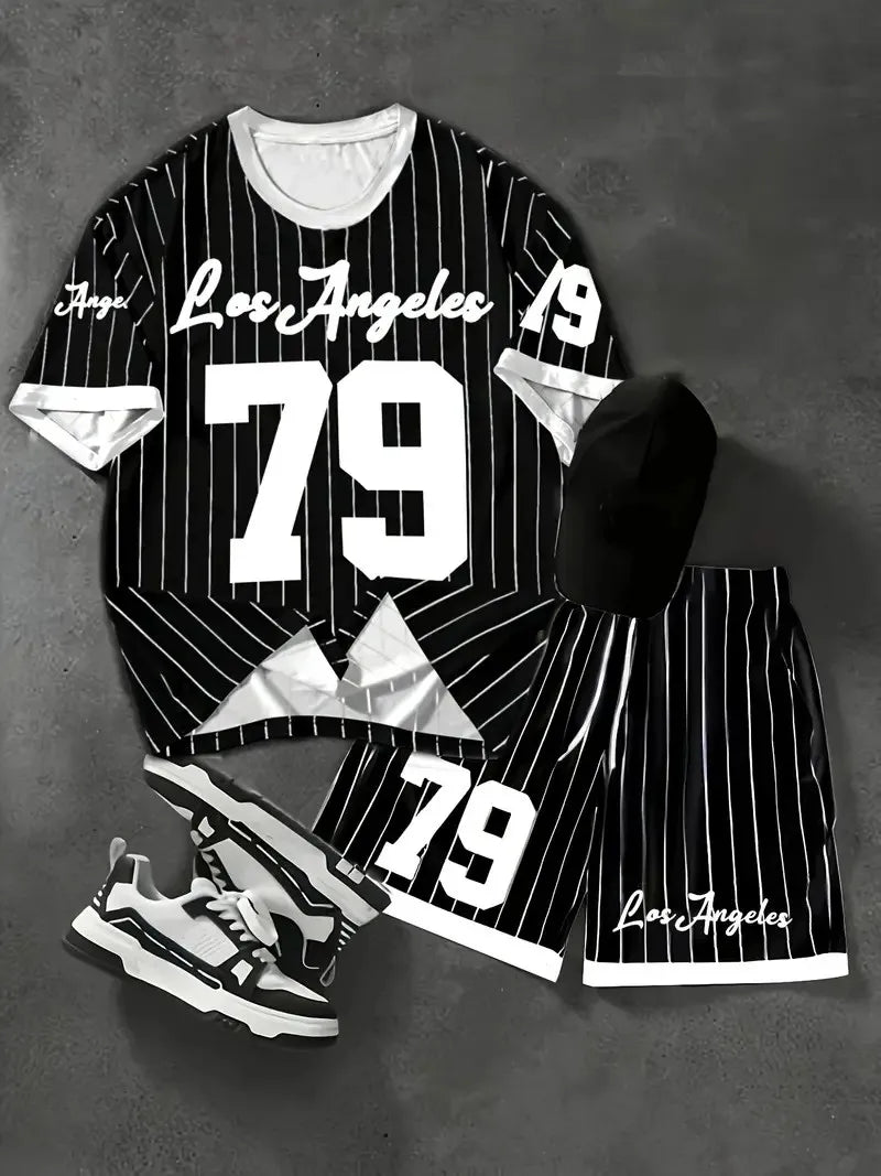 Conjunto Hombre 2 Piezas - Estampado 3D Street Fashion