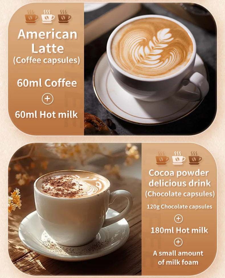 Electric Portable Coffee Maker Capsule Grind-and-Brew Compatible with Ground Coffee K-Cup Pods Single Cup Coffee Maker