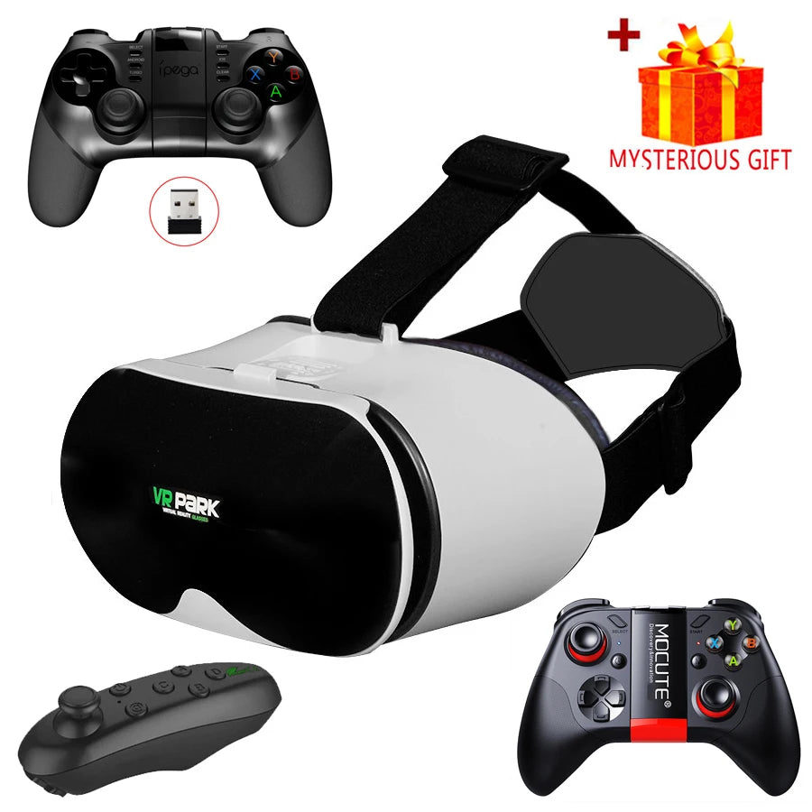 Virtual Reality 3D VR Glasses Smartphone Headset Goggles Helmet Viar Smart Phone Controller Cell Mobile Lenses Device Video Game