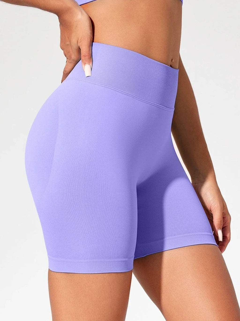 Women's Seamless High Waist Gym Shorts Butt Lifting Slim Fit High Elastic Yoga Shorts for Fitness Training Running & Cycling