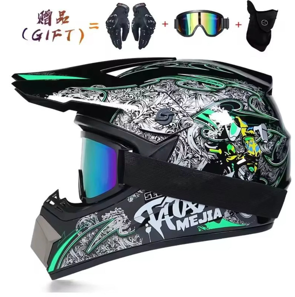 Casco Integral Moto Todoterreno | Downhill y Cross - ¡Incluye 3 Regalos!