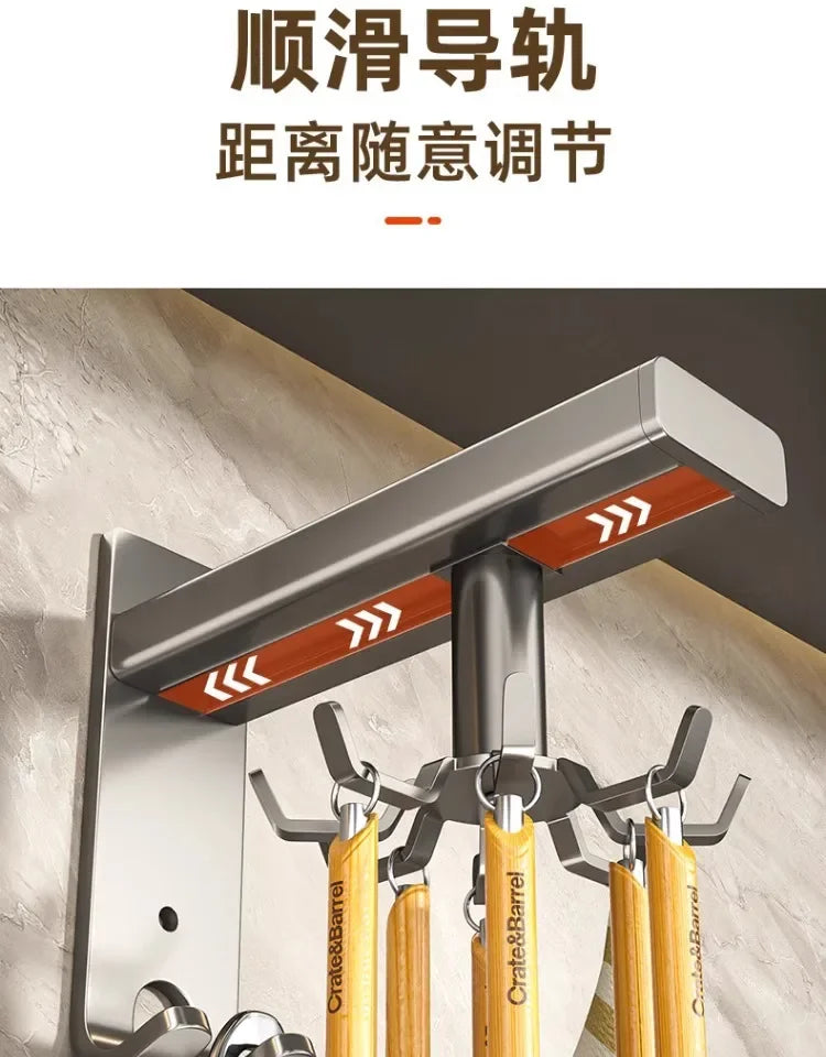 Gancho Giratorio 360° para Cocina - Organizador Multiusos