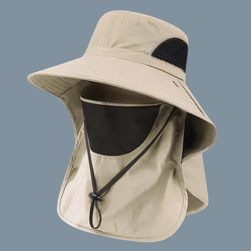 Sombrero con Cubre Nuca UV - Ideal para Pesca y Trekking