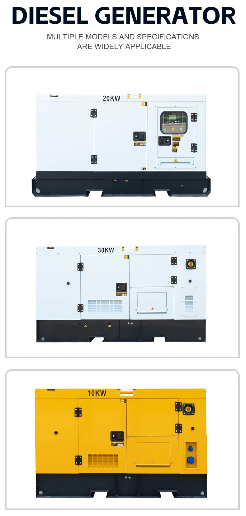 Generator diesel 20kw 20 kw 25kva 30kva 30kw Genset Silent diesel Generators Set diesel Engine Electric Generator Silent