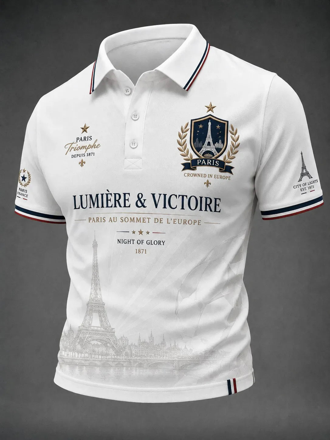 2026 Edition French Fans Football Polo Shirt - 3D Print - Comfortable and Breathable - Suitable for Both Men and Women