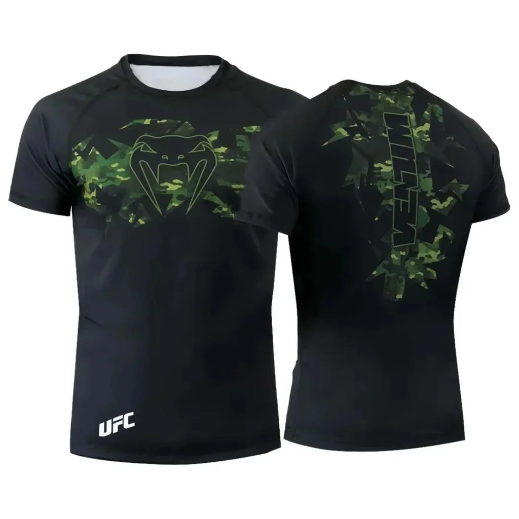 Remera Deportiva Hombre - Secado Rápido Estilo UFC