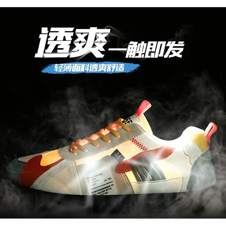 Men's Breathable Casual Sneakers Luxury Trainer Fashion Loafers Comfortable Running Shoes for Male