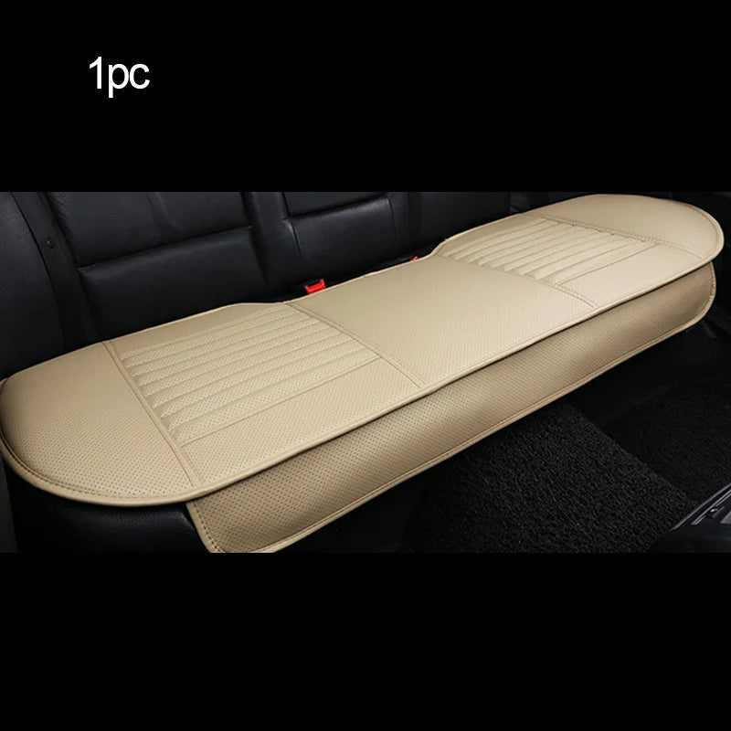 SEAMETAL PU Leather Car Seat Cover Four Seasons Car Seat Protector Pad Mat Automobiles Seat-Cover Cushion for Car Accessories