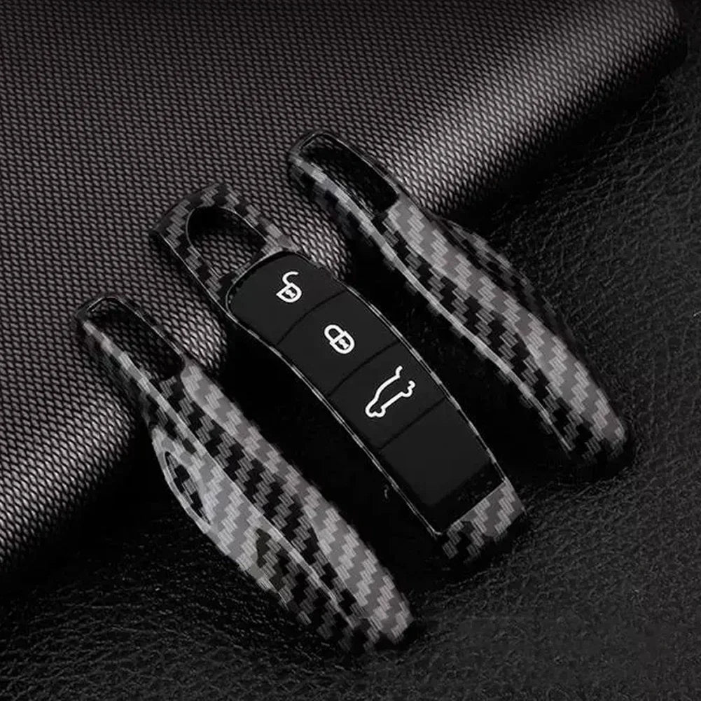 Car Smart Remote Key Case Covers Set Shell For Porsche Panamera Spyder Carrera Macan Boxster Cayman Cayenne 911 970 981 991