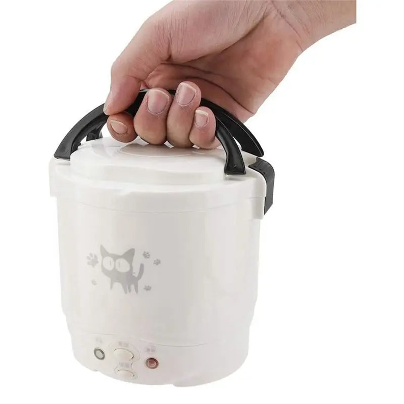 A70Z Fafa】Mini Rice Cooker Car Portable Travel Rice Cooker Non-Stick Multi-Function Rice Cooker Electric Cooker EU Plug