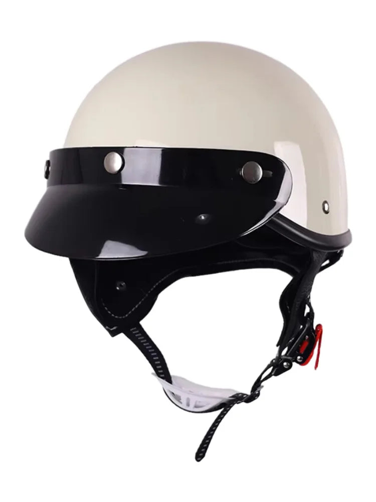Classic retro couple half helmet, bicycle/electric bicycle/motorcycle helmet half helmet Christmas gift present