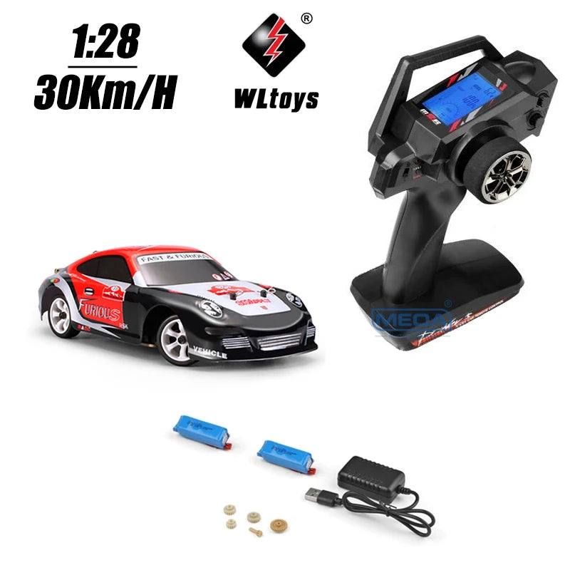 30KM/H RC Wltoys 1:28 RTR RC Car 2.4G 4WD 4 Channels Drift Car Racing Car K969/K989 For Selection Remote Control Car