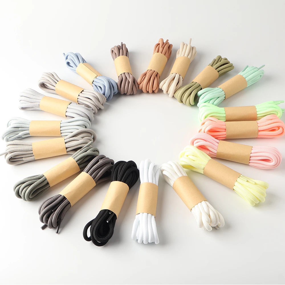 Traditional Shoelaces for Yee 350/700/Slides Sneakers, Round Laces Women Men 18 Color Options (Red/Off-White)