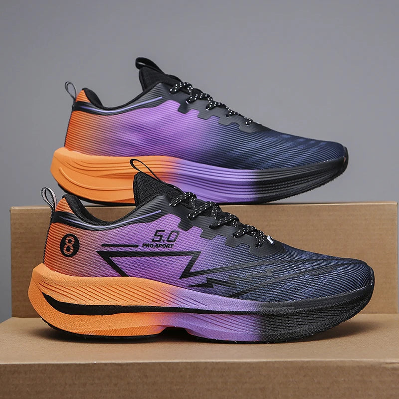 Zapatillas Running Placa de Carbono – Amortiguación Antideslizante Unisex