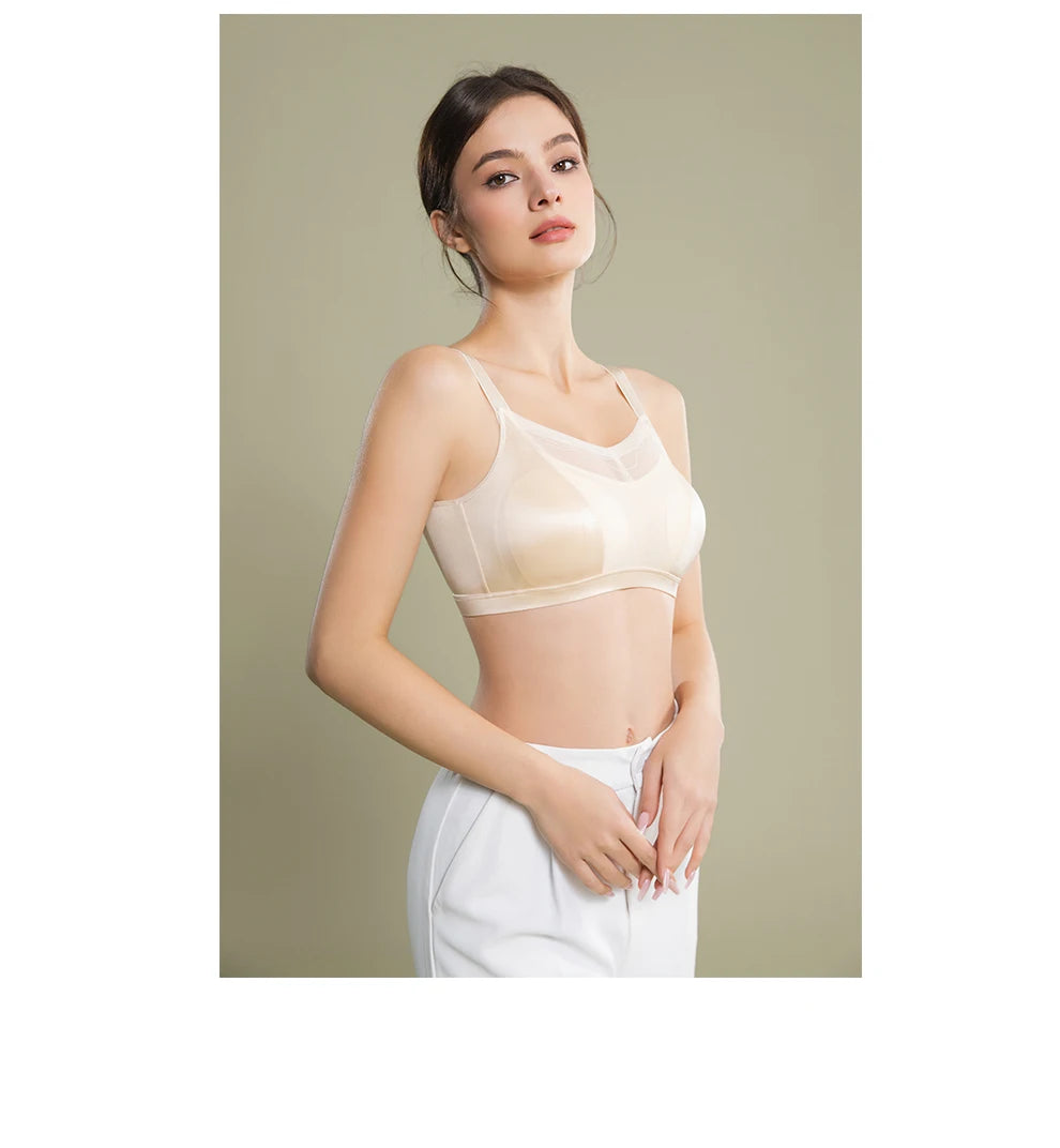 LERVANLA Mastectomy Silicone Boobs Form Underwear 2-In-1 Post-Surgery Bra With Fake Breast For Chest Prosthesis Enhancement