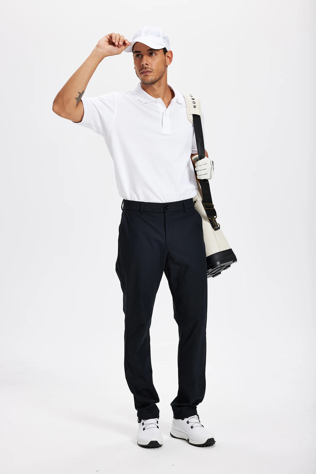 Men's Golf Pants 30"/32"/34" Stretch Work Dress Pants Slim Straight Lightweight Quality Business Trousers Casual Suit Pants