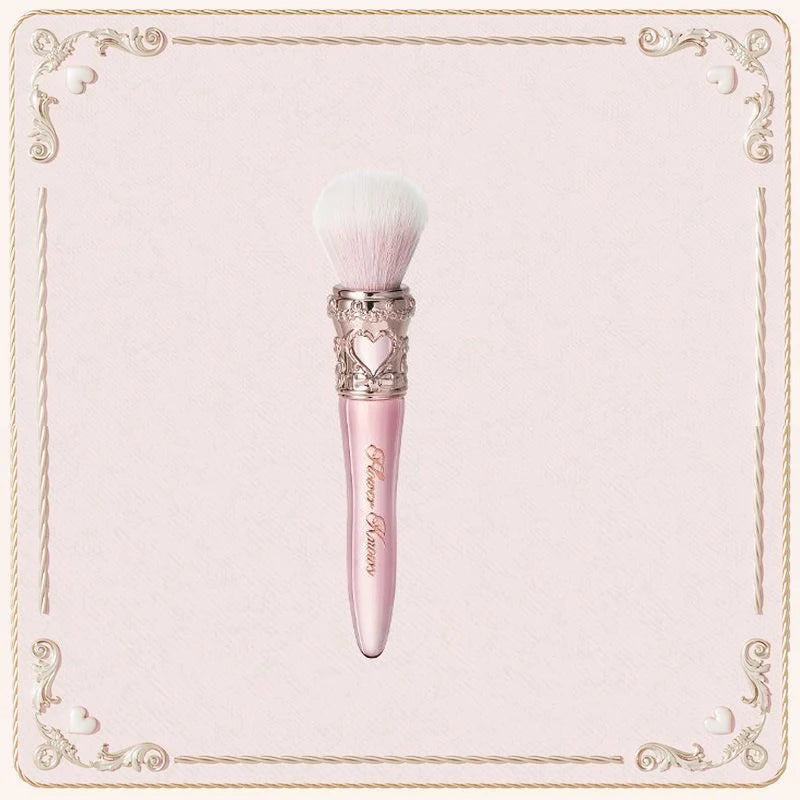 Flower Knows 9th Anniversary 4 Pcs Makeup Set Desktop Vanity Mirror Paddle Brush Air Cushion Comb Brush Holder Blush Brush