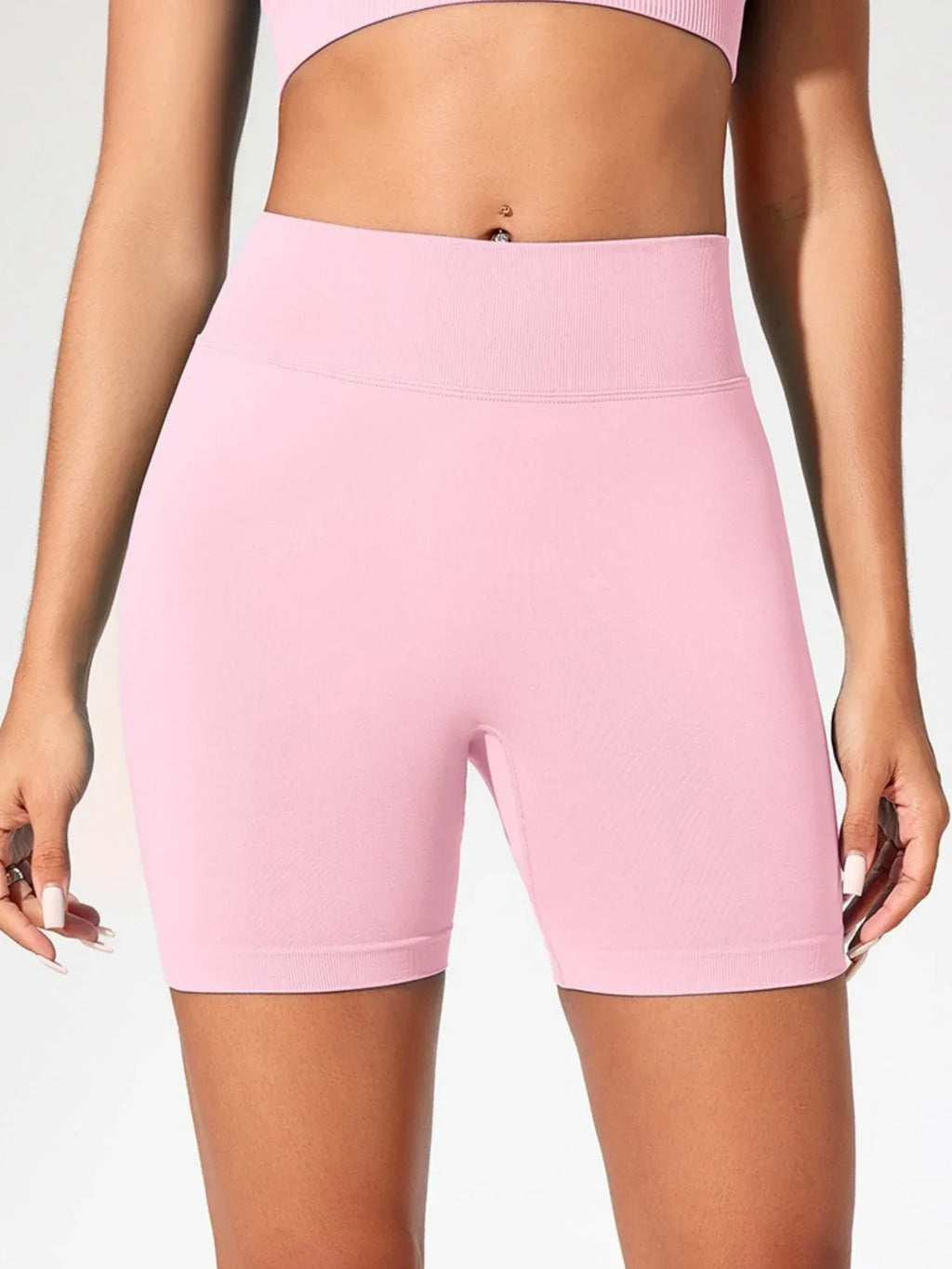 Women's Seamless High Waist Gym Shorts Butt Lifting Slim Fit High Elastic Yoga Shorts for Fitness Training Running & Cycling