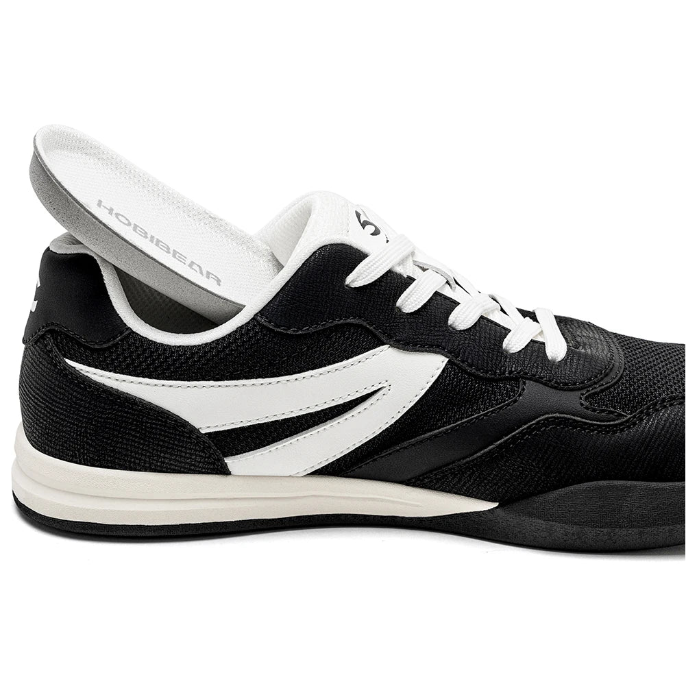 HOBIBEAR Men's Wide Width Shoes Barefoot Lace Up Sneakers Lightweight Flexible Casual Walking Shoes for Unisex