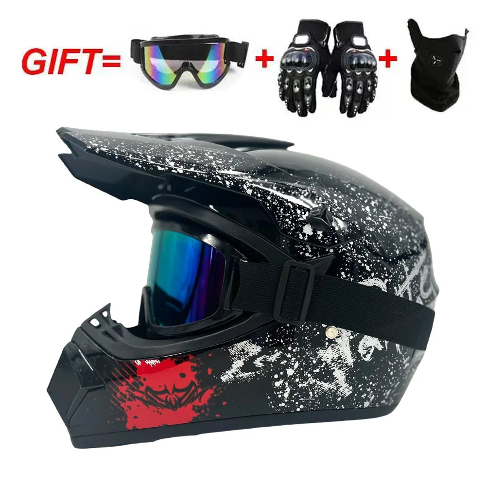 Casco Integral Moto Todoterreno | Downhill y Cross - ¡Incluye 3 Regalos!