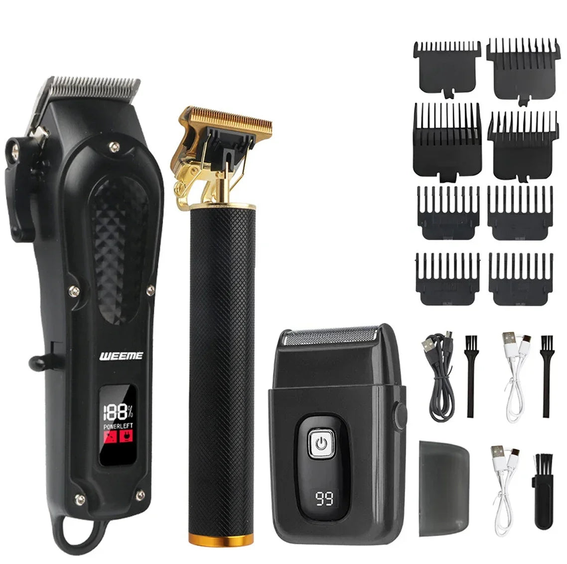 2026 Hair Cutting Machine Electric Vintage Hair Clipper Cordless Shaver Barber USB Fast Charging Hair Trimmer For Hairdresse