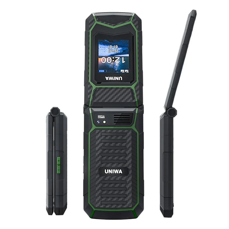 UNIWA X29 Old Man 2G Flip Mobile Phone GSM Senior Big Push-Button Flip Phone Dual Sim FM Radio Russian Arabic Keyboard Cellphone