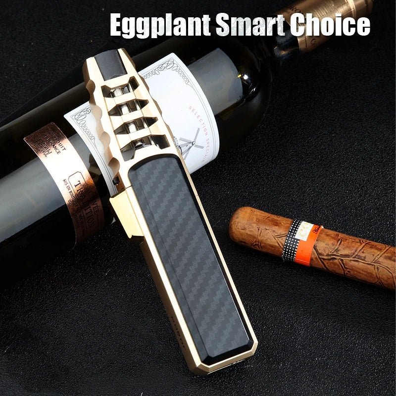JOBON Kitchen BBQ  Cigar Big Jet Flame Turbo Torch Fire Lock Adjust Refill Lighter Without Butane Gas